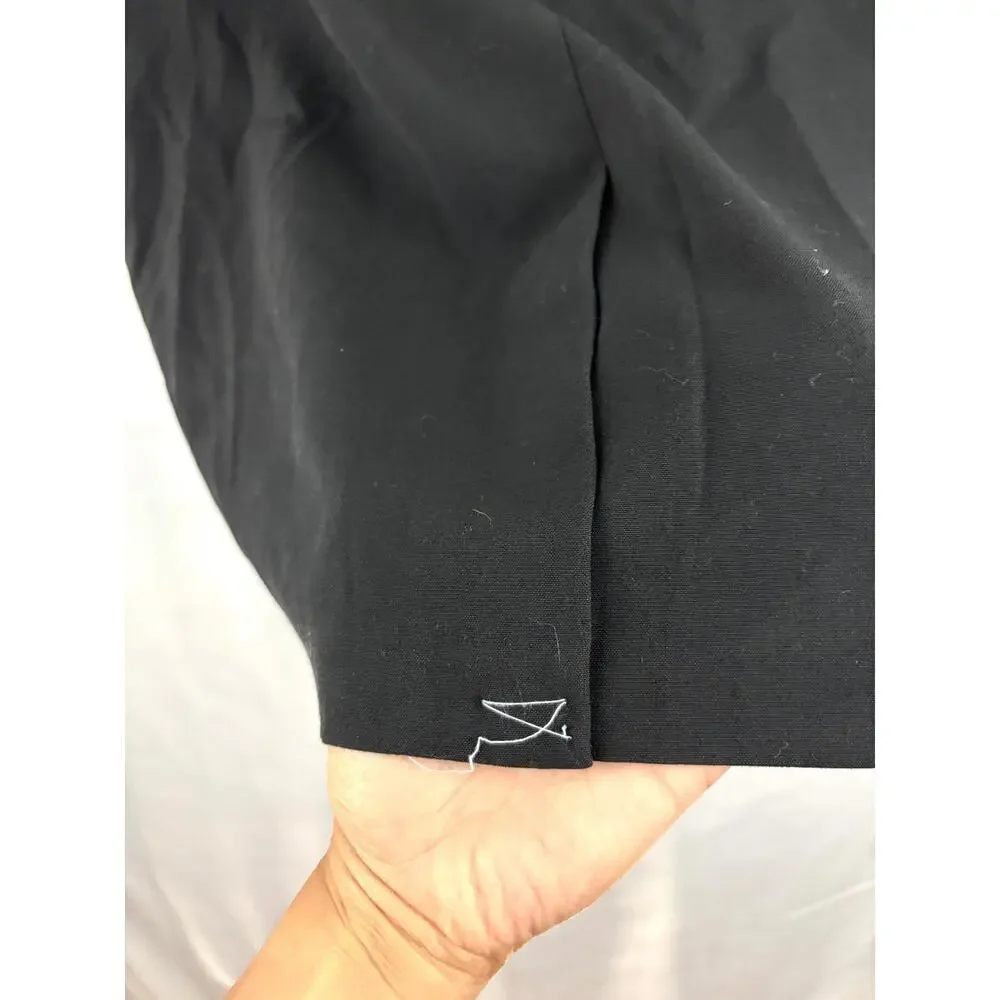 Counterparts Black Mid Length Skirt Size‎ 14 Women's Back Zipper Business Work